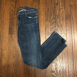 Citizens of Humanity Women’s 31 Ava Low Rise Straight Leg Dark Washed Jeans